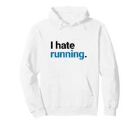 I Hate Running, Funny Marathon Runner Statement, Simple Pullover Hoodie