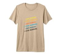I Hate Running, I Love Running - Fun for Track Season Premium T-Shirt