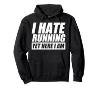 I Hate Running Jogging Runner Funny Running Pullover Hoodie