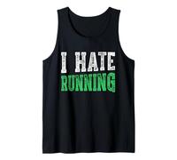 I Hate Running Tshirt Sport Workout Gym Run Tank Top