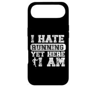 I Hate Running Yet Here I Am Funny Running Marathon Runner Case for iPhone Air