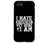 I Hate Running Yet Here I Am Funny Running Marathon Runner Case for iPhone SE (2020) / 7/8