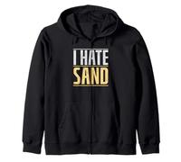 I hate Sand Army Military Deployment Soldiers Zip Hoodie