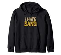 I hate Sand Army Military Deployment Soldiers Zip Hoodie