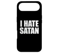 I Hate Satan Bold Quote Funny Christian Faith Statement Case for iPhone Air