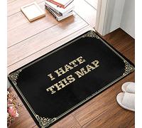 I Hate This Map Floor Mat Of Shag Funny Things