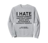 I Hate Transforming Data Into Actionable Business Insights Sweatshirt