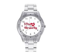 I Hate Valentine's Day Quartz Watch Alloy Watch Dress Decorative for Business Men Women with Design Pattern Print