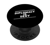 I Hate War Quote Say No To War Against War Diplomacy Is Sexy PopSockets Adhesive PopGrip