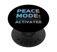 I Hate War Quote Say No To War No Wars Peace Mode Activated PopSockets Adhesive PopGrip