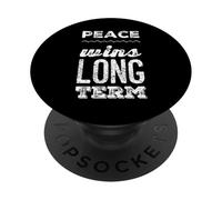 I Hate War Quote Say No To War No Wars Peace Wins Long Term PopSockets Adhesive PopGrip