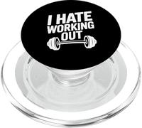 I Hate Working Out Funny Gym Anti Fitness Humor PopSockets PopGrip for MagSafe
