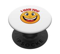 I Hate You Smile Face PopSockets Adhesive PopGrip