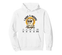 I Have 5 Moods Grumpy Angry Owl Humor For Men Women Pullover Hoodie