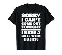 I Have A Date with Jiu Jitsu Saying Funny Jiu Jitsu Fighter Value Graphic T-Shirt, Men, Black, XL