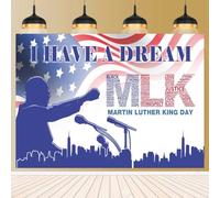 I Have A Dream Backdrop for Martin Luther King Jr. Day Decorations MLK Day Decor Backdrops African American Peace Love Decoration and Supplies for Home Party 5x3ft