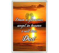 I Have A Guardian Angel In Heaven I Call Him Dad Jumbo Fridge Magnet Gift 576