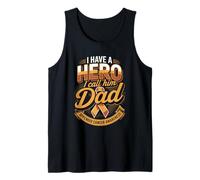 I Have A Hero I Call Him Dad Appendix Cancer Awareness Tank Top