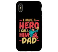 I Have A Hero I Call Him Dad Best Daddy Ever Fathers Day Case for iPhone X/XS