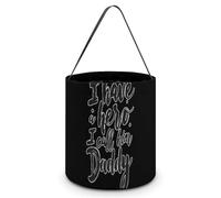 I Have A Hero I Call Him Daddy Foldable Halloween Trick Or Treat Bags Tote Goodie Candy Bucket Gift Party Favor Supplies