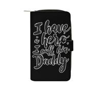 I Have A Hero I Call Him Daddy Wallets for Men Women Clutch Purse with Buckle Card Holder Large Capacity