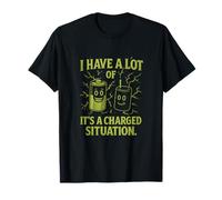 I Have A Lot of Potential Science Voltage Pun Graphic T-Shirt