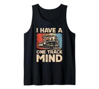 I Have A One Track Mind Railroad Model Train Tank Top