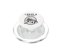 I Have A One Track Mind Train Engine Railroad PopSockets PopGrip for MagSafe