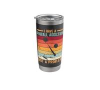 I Have A Pinball Addiction Retro Pinball Arcade Game Stainless Steel Insulated Tumbler