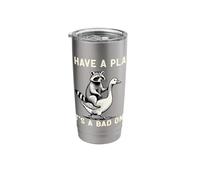 I Have A Plan Its A Bad One Sarcastic Humor Planner Leader Stainless Steel Insulated Tumbler