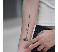 I have a semi permanent herbal tattoo sticker on my collarbone because of you, which is waterproof and durable
