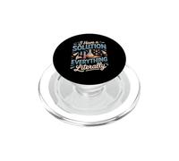I Have a Solution for Everything Literally Chemistry Science PopSockets PopGrip for MagSafe