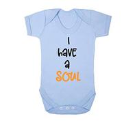 I Have A Soul Ginger Statement Baby Grow Vest, 0-3 Months, Pastel Blue