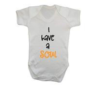 I Have A Soul Ginger Statement Baby Grow Vest, 0-3 Months, White
