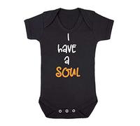 I Have A Soul Ginger Statement Baby Grow Vest, 6-12 Months, Black