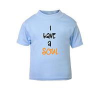 I Have A Soul Ginger Statement Short Sleeve Cotton Toddler t Shirt, 3-4 Years, Pastel Blue