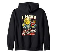 I Have A Surprise For You Humour Irony Zip Hoodie