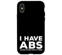 I Have Abs olutely No Idea What I'm Doing Funny Fitness Case for iPhone X/XS