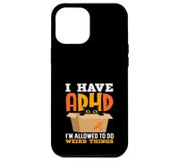 I Have ADHD Im Allowed To Do Weird Things Black Cat Funny Case for iPhone 12 Pro Max