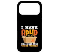 I Have ADHD Im Allowed To Do Weird Things Black Cat Funny Case for iPhone 17 Pro Max