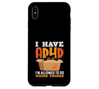 I Have ADHD Im Allowed To Do Weird Things Black Cat Funny Case for iPhone XS Max