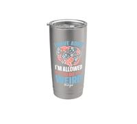 I Have ADHD I'm Allowed to Do Weird Things Nuerodiversity Stainless Steel Insulated Tumbler