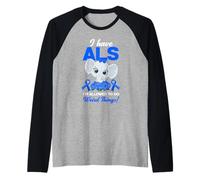I Have ALS I'm Allowed to Do Weird Things ALS Warrior Raglan Baseball Tee
