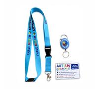 I Have Autism Please Be Patient Lanyard Set (Autism Awareness Lanyard Set)