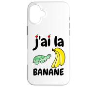 I have Banana Turtle Drawing Fruits Vegetarian Sport Energy Case for iPhone 16 Plus