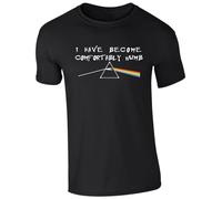 I Have Become Comfortably Numb Printed T-Shirt - Pink Floyd Fan Tee for Men and Women (UK, Alpha, L, Regular, Regular, Black)