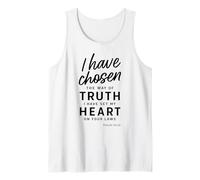 I Have Chosen The Way of Truth Psalm 119:30 Christian Faith Tank Top