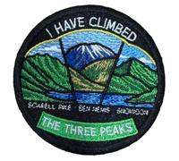 I Have Climbed The Three Peaks Fully Embroidered Sew/Iron on Patch