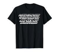I Have Come Here to Chew Bubblegum and Kick Ass and I'm All Value Graphic T-Shirt, Men, Black, M