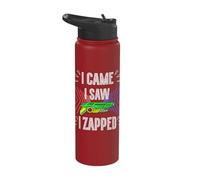 I Have Come, I Have seen, I zapped The Laser tag Team Stainless Steel Insulated Water Bottle